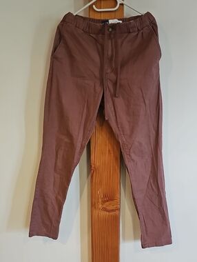 Old Navy Men's Light Plum Cotton Drawstring Chinos